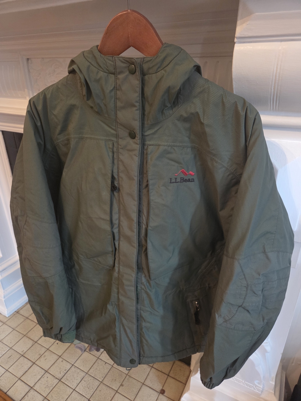 L.L. Bean Gore-Tex XCR Primaloft Insulated parka jacket Women's Petite S Olive